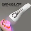 Nageldrogers Yikoolin handheld UV LED -lamp voor nagels gel Poolse drogen mini -manicure droger accessoires kunstgereedschap 230814