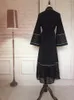 Roupas étnicas kaftan dubai abaya quimono renda cardigan vestido hijab muçulmano longa africana feminina femme femme islâmico f2814