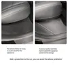 Akcesoria wewnętrzne 2x antydirty pad Sill Sill Protector Anti-kick Mat Dekoracja Ochrona Handle Instalowanie samochodów samochodowych Black