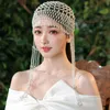 BeanieSkull Caps Exotic Cleopatra Beaded Belly Dance Head Cap Hat Elegance Bridal Pearl Tassel for Women Party Wedding Showing 230814