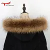 Scarves Real Raccoon Fur Collar Womens Winter Natural Fur Scarf Men Jackets Luxury Warm Scarves High Quality Detachable Fur Shawl 230814