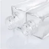 5ML 1/6Oz Long Slim Atomiseur de parfum Forme carrée Vide rechargeable Bouteilles de pulvérisation en verre transparent Pulvérisateurs de voyage Hdhfb