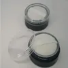 20 ml 20g de jarra de peneirador preto vazio em pó de pó solto recipiente de sopro com pó de pó parafuso caixa de jarra de jarra de jarra compacta fbnho