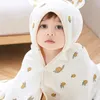 Battaniyeler Swaddling kangobaby Yumuşak hayatım dört mevsim 4 katman muslin pamuklu bebek banyo havlusu nefes alabilen Battaniye Battaniye kapüşonlu plaj robe 230814