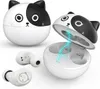 Sevimli süt kedi çocukları kulak içi kablosuz bluetooth mikrofonlu, 36 saat oyun süresi, düşük gecikme, Cadılar Bayramı için en iyi hediye, doğum günü