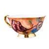 Кружки королевские классические кости Китай британский черный чайный чашка роскошные керамические кофейные чашки высококачественные фарфор 230815