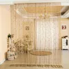 Tervato 100*200 cm Finestra Candata Crystal Crystal Acrilico Stringla Porta Porta Porta per perle del pannello Finta Finta Finta Drape 2021 R230815