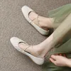 Vestido tênis feminino s Ballet Flats Band Slip Slip On Flat Women Square Toe Sof Sole Boat Ladies confortável 9826N 230814