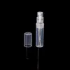 2ml/2G Empty Clear Plastic Mini Perfume Bottle Mist Spray Sample Pen Contaier Small Perfumes Atomizer Sprayer Vial Containers Kesdc