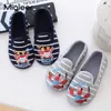 Slipper Boys Children Home Slippers Autumn Spring Winter Cotton Tyg Anti Skid Soft Sole Kids House Shoes Warm Floor Footwear 230814