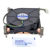 Datorkylningar 1U Server CPU Cooler Cooling Fan Copper Weatsinfor för Intel Xeon LGA 1366 1356 Industrial Workstation Active