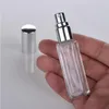 10ml 1/3oz 길이 슬림 향수 분무 제곱 모양 비워 리 리필 가능한 투명 유리 스프레이 병 이동 스프레이 어 CVHOX