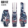 Golfväskor PGM Moo Eyes Luxury Men Golf Bag Standard Bagpack Can Hould 13pcs Clubs Waterproof Crystal Leather 3D broderade QB112 230814