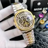 watch mens watch hollow Automatic Mechanical Movement Stainless Steel Strap Sapphire Waterproof Design 42mm tourbillon