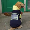 Odzież z ubrania dla psa gruba kurtka z kapturem dla średnich dużych psów Labrador jesienna zima ciepłe ubrania moda kombinezon dla psa dostawcy płaszcza 230815