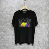 Men's T-Shirts Quality Summer T-shirts Designer Sleeve Amirri Casual Fashion New US 2022 rainbow rabbit casual hip hop high street round neck short sleeve T-shirt