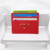 Carteiras de triângulo de designer masculino feminino bolsas de moeda de moedas inteiras portador de cartões vintage com caixa luxurys prad hits wallet real3007