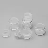 1 3 5 10 20 30 Gram Jars Cosmetic Sample Empty Container, 5ML Plastic, Round Pot, Screw Cap Lid, Small Tiny 5G Bottle, for Make Up, Eye Pwoh