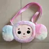 Rucksäcke Cheburashka Plüsch Rucksack weiche Puppenumbetasche Affenspielzeug süßer Anime Crossbody for Kids Gift 230814