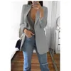 Kadınlar Blazers Kadınlar İçin Zarif Mizaç Sıradan İnce Katlar Moda Yakası Blazer Giyim İşleri Giyim Sokak Giyim Temel Ceketler 230815