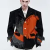 Jackets masculinos Moda de jaquetas de homens e desbotamento de lã de lã de casacos de casacos de design europeu de design para masculino 230815