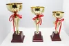 Dekorative Objekte Customized Top Trophy Cup Golden Award Craft für Wettbewerbssportspiel Gewinner Souvenir Trofeos 230815