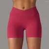 شورتات نشطة ضد Weist Women Scrunch Scrunch Workout High Pherced Booty Gym Gym Yoga Bugym