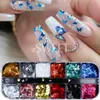 Nagelglitter Sparkly Butterfly Flakes Holographic Mirror Ultradathin Paillette Summer Theme Charme Pailletten Manicure Plakjes Spangles 230814