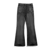 Jeans Sarajuku lavou as calças de jeans de perna larga e reta de pernas largas homens e mulheres High Street Baggy Casual Flare Y2K Oversize 230814