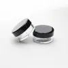 5G/5ML High Quality Clear Plastic Cosmetic Container Jars With Black Lids Cosmetic Cream Pot Makeup Eye Shadow Nails Powder Jewelry Bot Eqml