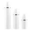 15 30 50ML Empty refillable white high-grade airless vacuum pump bottle Plastic cream lotion Container Tube Travel Size Aaffc