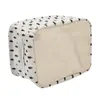 Storage Baskets Printed Linen Laundry Basket Folding Kid Toy Book Household Sundries Clothes Organizer Box Home Container
