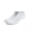 Men's Socks 1 Pair Thickened Men Women Towel Bottoms White Sports Loop Waist Pure Black Running Cotton