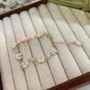 Link Bracelets Korean Fashion Pastoral Style Simple Flower Bracelet For Women Sweet Fresh Elegant Charm Accessories Personality Trendy Gift