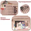 Cosmetic Bags Cases Large Capacity Travel Tote Waterproof Bag PU Leather Makeup Toiletries Storage Ladies Beauty Organizer 230814