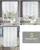 Curtain Gradient Stripe Window Curtain for Living Room Bedroom Balcony Cafe Kitchen Tie-up Roman Curtain R230815