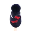 Neue Winter warme Kinder gestrickt Hut Kleinkind Jungen Dinosaurier Hut niedlich Pompom Baby verdickte Mütze Kinder Mädchen Hüte Bonnet Gorras