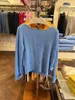 レディースセータースプリングN.peal Sky Blue Round Neck Pattern Cashmereセーター