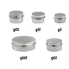 5ml 10ml 15ml 20ml 30ml 50ml 100ml Aluminum Tins Cosmetic Container Empty Cream Jar Aluminum Jars Ntjjt