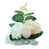Свадебные корсажи и бутоньереса искусственные розы шелковые жениха бутонера цветочный жених