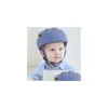 Caps Hats Safety Baby Protective Helmet Cotton Mesh Soft Adjustable Head Protector Child Cap For Boys Girls Learn To Walk 230720 D Dhzkm