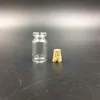05ml Vials Clear Glass Bottles with Corks Mini Glass Empty Bottle Small 18x10mm(HeightxDia) Cute Craft Weddings Wish Bottles Qtrug