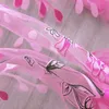 Rideau 1 Pc Rideaux De Fenêtre Sheer Voile Tulle Pour Chambre Salon Balcon Cuisine Imprimé Tulipe Motif Rideau D'ombrage