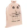 Plates Flour Bag Linen Storage Bags Baked Whole Grains Multi-use Flax Washable Bread Heavy Duty