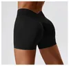 Actieve shorts vrouwen hoge taille scrunch buyoga versterk naadloze push -up gym atletische buit workout korte kleding