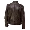 Giacche da uomo Covrlge Spring maschile da uomo con cerniera in pelle slim cuminica decorativa per motociclisti per motociclisti uomini vestiti casual maschio mwp085 230814