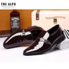 Dress Shoes Patent Leather Men's Business Formal Suit voor mannen Comfort Slip op Casual Luxury Wedding 230814