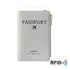 DHL50PCS -kaarthouders RFID PU Letter Afdrukken Waterdichte draagbare busines Lange reispaspoortomslagmix kleur