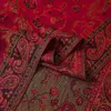 Sjaals paisley bloemen randen patroon pashmina zijden sjaalwikkel deken omkeerbare comfortabele vintage met franjes 70x180 cm 200g 230815