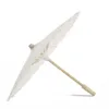 Figurine decorative ombrelli di carta cinese vintage per arredamento per matrimoni Mini Parasol Dance Props Fai da te Cravatta di pittura vuota giapponese